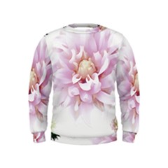 Abstract Transparent Image Flower Kids  Sweatshirt by Pakrebo