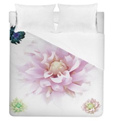 Abstract Transparent Image Flower Duvet Cover (queen Size) by Pakrebo