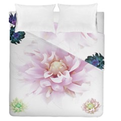 Abstract Transparent Image Flower Duvet Cover Double Side (queen Size) by Pakrebo