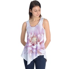 Abstract Transparent Image Flower Sleeveless Tunic by Pakrebo