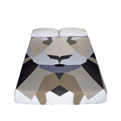 Polygonal Low Poly Lion Feline Fitted Sheet (full/ Double Size) by Pakrebo