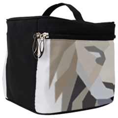 Polygonal Low Poly Lion Feline Make Up Travel Bag (big) by Pakrebo