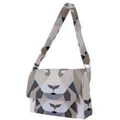 Polygonal Low Poly Lion Feline Full Print Messenger Bag