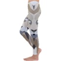 Polygonal Low Poly Lion Feline Kids  Lightweight Velour Leggings View2