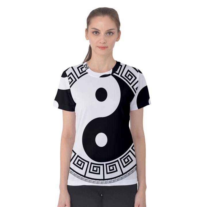 Yin Yang Eastern Asian Philosophy Women s Cotton Tee