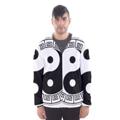 Yin Yang Eastern Asian Philosophy Hooded Windbreaker (men) by Pakrebo