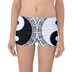 Yin Yang Eastern Asian Philosophy Reversible Boyleg Bikini Bottoms by Pakrebo