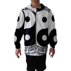 Yin Yang Eastern Asian Philosophy Hooded Windbreaker (kids) by Pakrebo