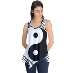 Yin Yang Eastern Asian Philosophy Sleeveless Tunic by Pakrebo