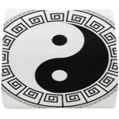 Yin Yang Eastern Asian Philosophy Seat Cushion by Pakrebo