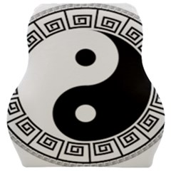 Yin Yang Eastern Asian Philosophy Car Seat Velour Cushion 