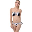 Yin Yang Eastern Asian Philosophy Twist Bandeau Bikini Set View1