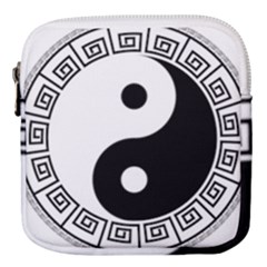 Yin Yang Eastern Asian Philosophy Mini Square Pouch by Pakrebo