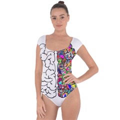 Brain Mind A I Ai Anatomy Short Sleeve Leotard  by Pakrebo