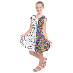 Brain Mind A I Ai Anatomy Kids  Short Sleeve Dress by Pakrebo