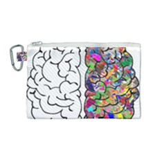 Brain Mind A I Ai Anatomy Canvas Cosmetic Bag (medium)