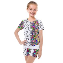 Brain Mind A I Ai Anatomy Kids  Mesh Tee And Shorts Set