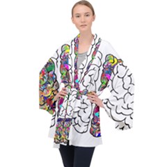 Brain Mind A I Ai Anatomy Velvet Kimono Robe