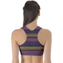 Stripes Pink Yellow Purple Grey Sports Bra View2