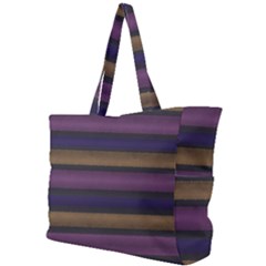 Stripes Pink Yellow Purple Grey Simple Shoulder Bag