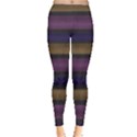 Stripes Pink Yellow Purple Grey Leggings  View1