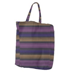 Stripes Pink Yellow Purple Grey Giant Grocery Tote by BrightVibesDesign