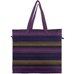 Stripes Pink Yellow Purple Grey Canvas Travel Bag