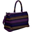 Stripes Pink Yellow Purple Grey Duffel Travel Bag View2