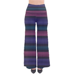 Stripes Pink Purple Teal Grey So Vintage Palazzo Pants by BrightVibesDesign