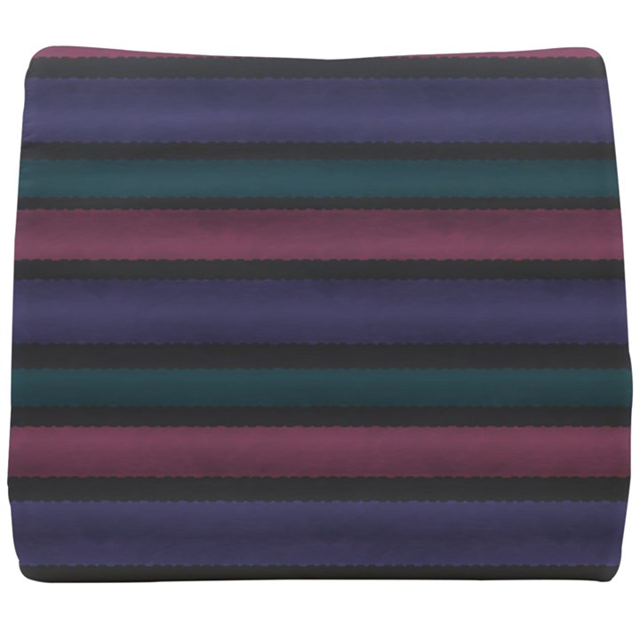 Stripes Pink Purple Teal Grey Seat Cushion