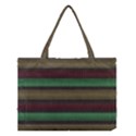 Stripes Green Red Yellow Grey Medium Tote Bag View1