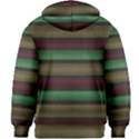 Stripes Green Red Yellow Grey Kids  Zipper Hoodie Without Drawstring View2