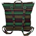 Stripes Green Red Yellow Grey Buckle Up Backpack View3