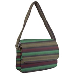 Stripes Green Red Yellow Grey Courier Bag