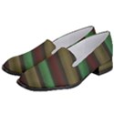 Stripes Green Red Yellow Grey Women s Classic Loafer Heels View2