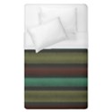 Stripes Green Yellow Brown Grey Duvet Cover (Single Size) View1