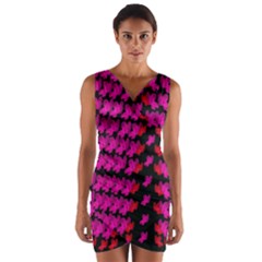 Flowers Coming From Above Wrap Front Bodycon Dress by pepitasart