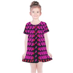 Flowers Coming From Above Kids  Simple Cotton Dress by pepitasart