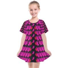 Flowers Coming From Above Kids  Smock Dress