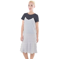 No Step On Snek Pattern White Background Meme Camis Fishtail Dress