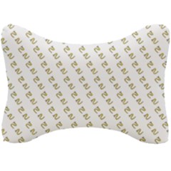 No Step On Snek Pattern White Background Meme Seat Head Rest Cushion by snek