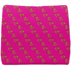 No Step On Snek Pattern Pink Background Meme Seat Cushion by snek