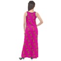 No Step On Snek Pattern Pink background Meme Sleeveless Velour Maxi Dress View2