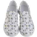 No Step On Snek DO NOT bubble speech Pattern white background Meme Men s Lightweight Slip Ons View1