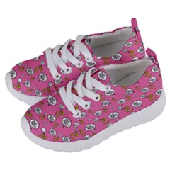 No Step On Snek Do Not Bubble Speech Pattern Pink Background Meme Kids  Lightweight Sports Shoes by snek