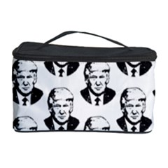 Trump Retro Face Pattern Maga Black And White Us Patriot Cosmetic Storage by snek