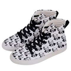 Trump Retro Face Pattern Maga Black And White Us Patriot Men s Hi-top Skate Sneakers by snek