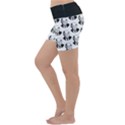 Trump Retro Face Pattern MAGA Black and white US Patriot Lightweight Velour Yoga Shorts View2