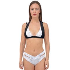 A-ok Perfect Handsign Maga Pro-trump Patriot Black And White Double Strap Halter Bikini Set by snek