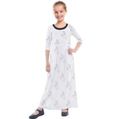 A-ok Perfect Handsign Maga Pro-trump Patriot Black And White Kids  Quarter Sleeve Maxi Dress by snek